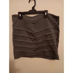 Hype Mini Skirt, women's size XL, Gray, Sexy polyester, stretch, Seamed, NWT